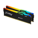 Kingston FURY Beast RGB - DDR5 - kit - 32 GB: 2 x 16 GB - DIMM 288-PIN - 5600 MHz / PC5-44800 - CL40 - 1.25 V - senza buffer - on-die ECC